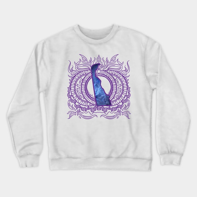 Delaware Mandala Crewneck Sweatshirt by Manfish Inc.